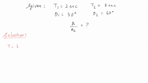 a-magnet-oscillating-in-a-horizontal-plane-has-a-time-period-of-2-second-at-a-place-where-the-angle-of-dip-is-30o-and-3-seconds-at-another-place-where-the-angle-of-dip-is-60o-the-ratio-of-resultant-2