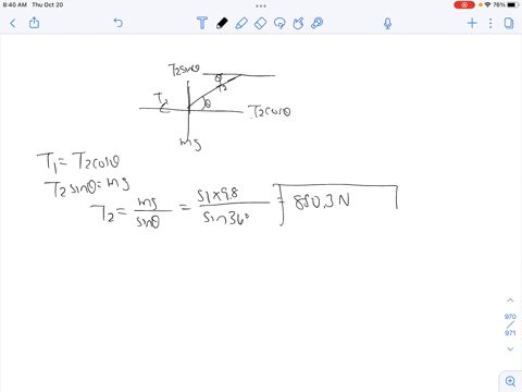 a-510-kg-cat-burglar-is-supported-by-cables-as-shown-in-the-figure-below_-assume-the-angle-0-of-the-inclined-cable-is-3609_-hint-draw-free-body-diagram-for-the-point-at-which-all-the-wires-m-75197