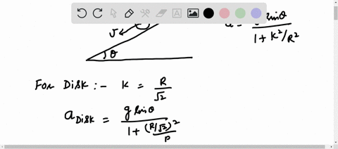 a-determine-the-acceleration-of-the-center-of-mass-of-a-uniform-solid-disk-rolling-down-an-incline-7-47549