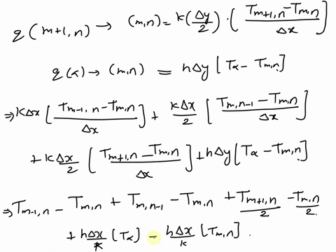 consider-steady-two-dimensional-heat-transfer-in-long-solid-bar-whose-cross-section-is-given-in-the-figure-the-right-surface-maintained-att-978c-while-the-top-surface-is-subjected-to-convect-58095