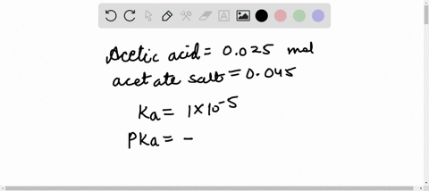 what-is-the-ph-of-a-buffer-containing-0025-moles-acetic-acid-and-0045-moles-sodium-acetate-in-a-500-ml-solution-ka-of-acetic-acid-1-x-10-5-75265