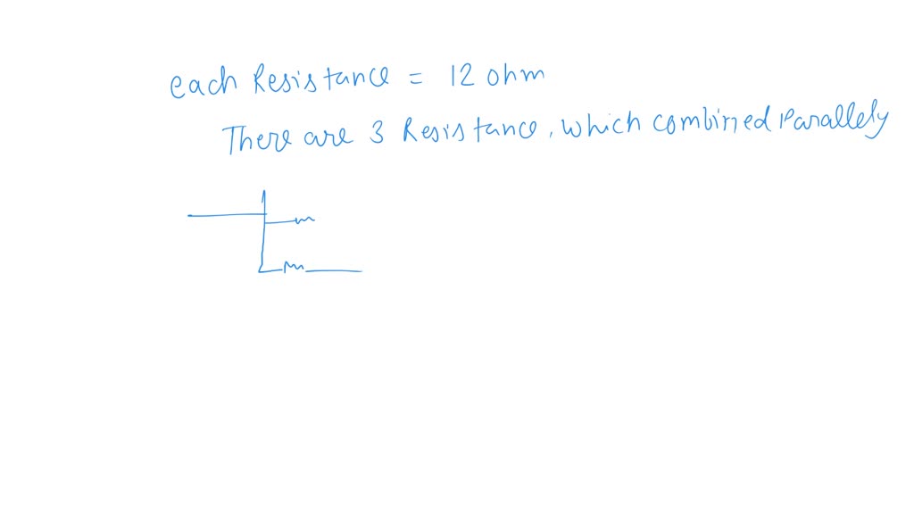 SOLVED 3 resistors, each of resistance 12 ohm, are connected in parallel. What is the