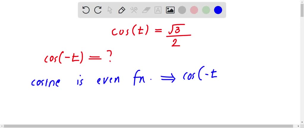 Solved If Cos T Square Root 3 2 What Is The Exact Value Of Cos T