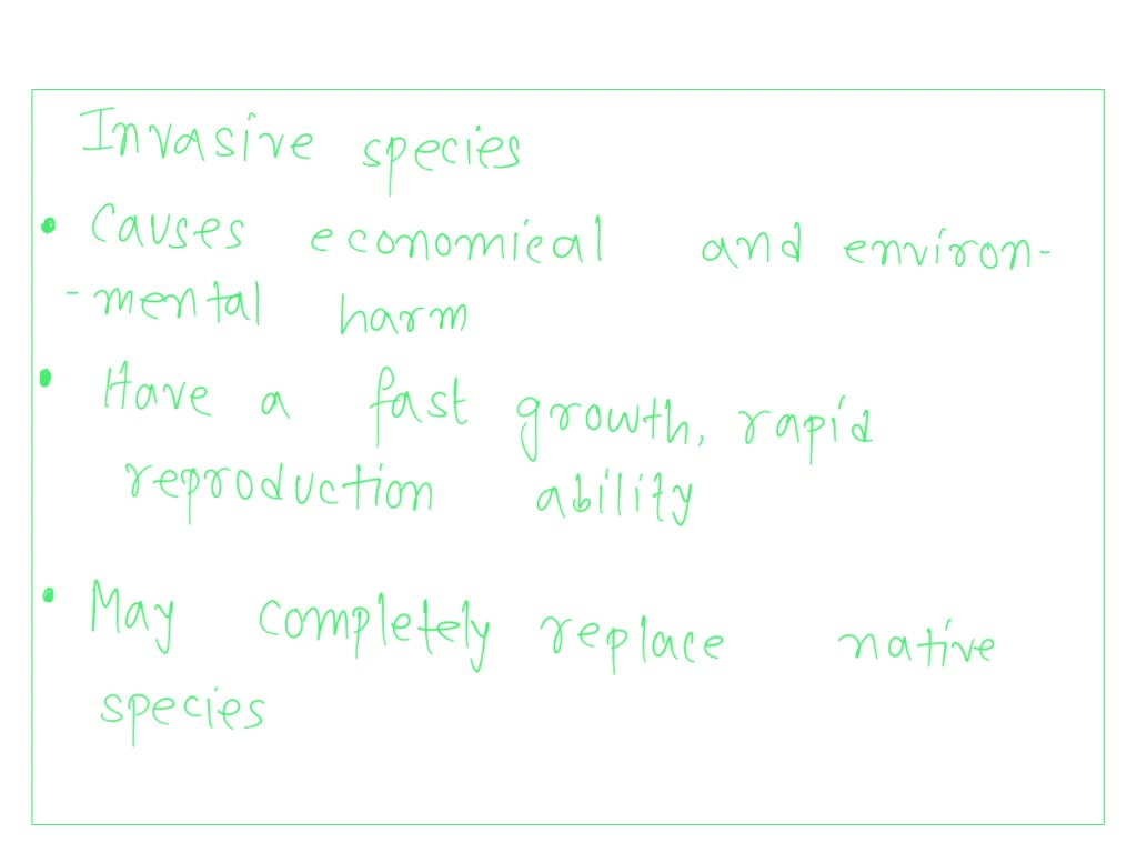 SOLVED: Compare the differences between native species, exotic species