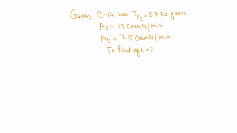 the-half-life-of-carbon-14-is-5730-years-a-piece-of-linen-found-today-contains-carbon-14-and-gives-an-activity-of-15-counts-per-minute-per-gram-of-carbon-if-an-anthropologist-found-an-ancien-54325