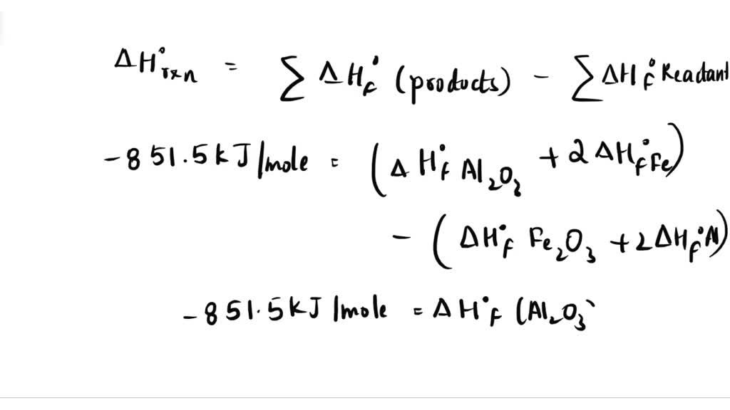 SOLVED: The Following Reaction Is Famously Called The “Thermite ...