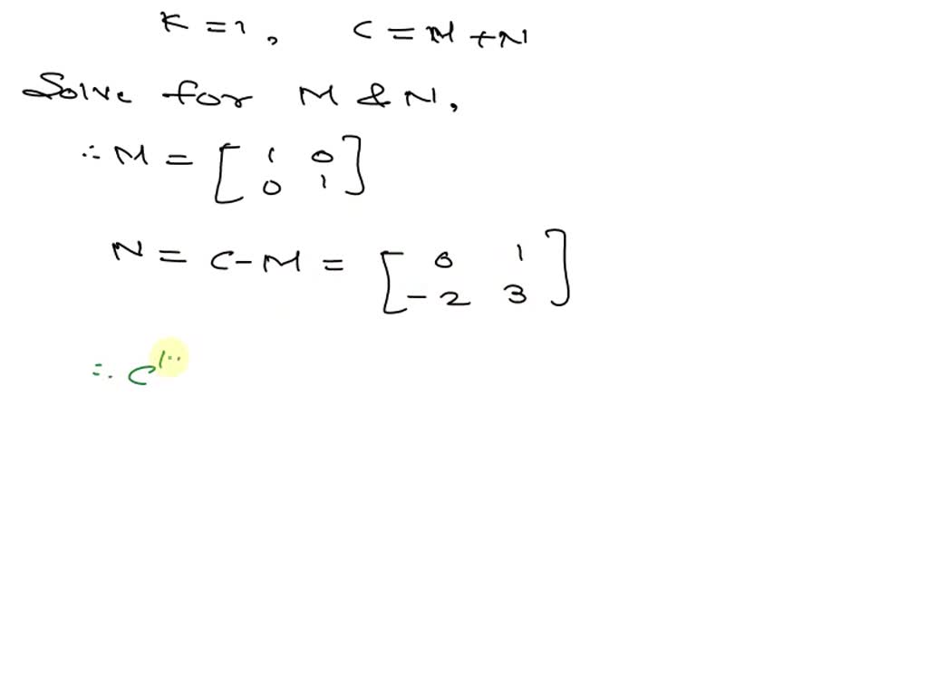 Fulmer Method Formula SOLVED: 9.4.4) Use Fulmer's method to compute the matrix exponential of ...