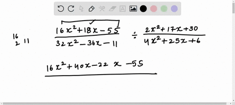 for-the-following-exercises-divide-the-rational-expressions-frac16-x218-x-5532-x2-36-x-11-div-frac2-90915