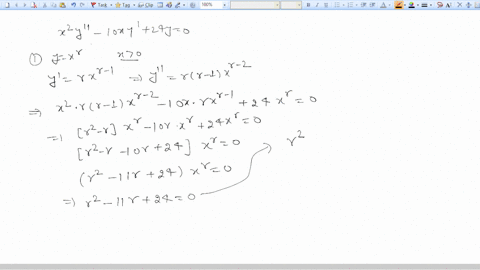 point-consider-z2y-1ory-24y-0-find-all-values-of-r-such-that-y-x-satisfies-the-differential-equation-for-0-enter-as-comma-separated-list-help-numbers-enter-two-linearly-independent-solutions-30322
