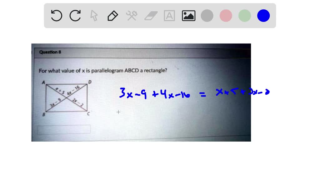 solved-a-parallelogram-has-an-area-of-x-2-9x-36-a-what-are