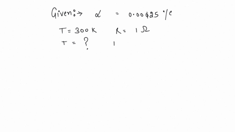 The temperature coefficient of resistance for a wire is...