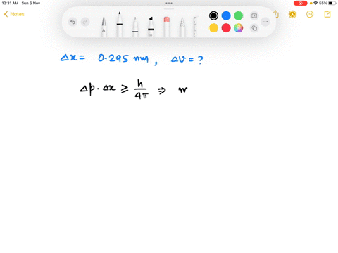you-know-that-an-electron-is-located-within-an-interval-of-0295-nm-in-the-north-south-direction-what-is-the-minimum-uncertainty-in-the-electrons-velocity-in-that-direction-the-heisenberg-unc-61467
