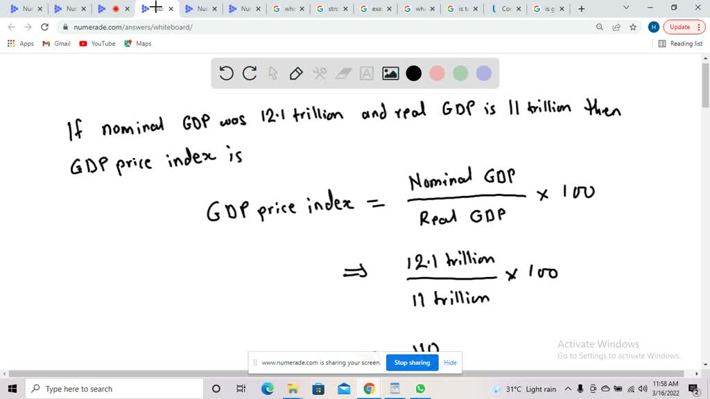 SOLVED: If Nominal GDP In 2014 Is 20,000 Billion While Real GDP Is16 ...