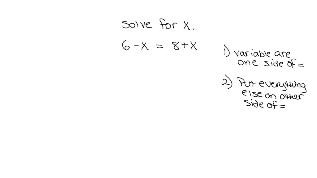 Solved Solve The Following For X 6 X 8 X X