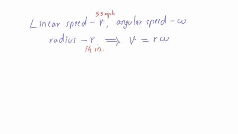 a-car-with-a-wheel-of-radius-14-inches-is-moving-with-a-speed-of-55-mph-find-the-angular-speed-of-th-57378