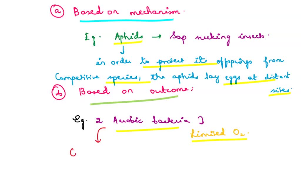 SOLVED: a) What is interspecific competition? b) What are two ways in ...