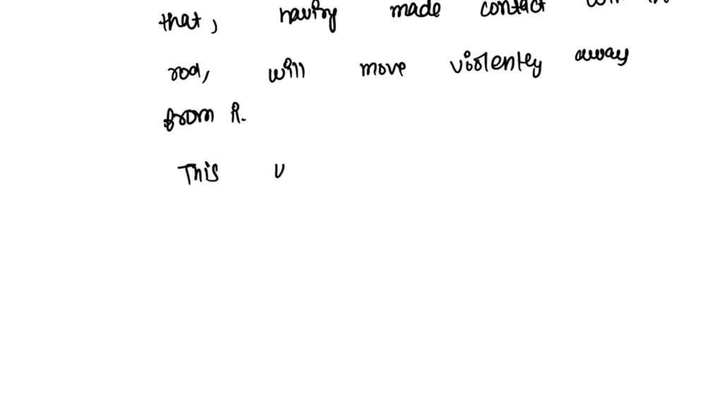 SOLVED 1. The end of a charged rubber rod will attract small pellets