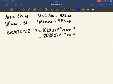for-the-wide-flange-beam-with-the-loading-shown-determine-the-largest-load-mathbfp-that-can-be-appli-13453