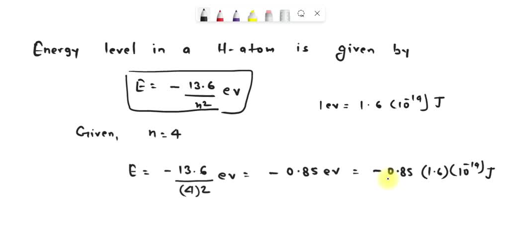 Solved A Hydrogen Atom Absorbs A Photon Of Uv Light And Its Electron Enters The N4 Energy 1590