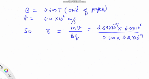 a-what-is-the-wavelength-of-a-150-khz-electromagnetic-wave-b-a-positively-charged-particle-of-charge-q-32-1019-c-and-mass-m234-1027-kg-is-entering-to-a-0600-t-magnetic-field-out-of-the-sheet-53417