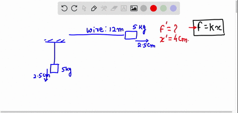 question-a-piece-of-wire-of-length-12m-is-stretched-through-25cm-by-a-mass-of-5-kg-assuming-that-the-wire-obeys-the-hookes-law-what-force-will-stretch-it-through-40-cm-48402