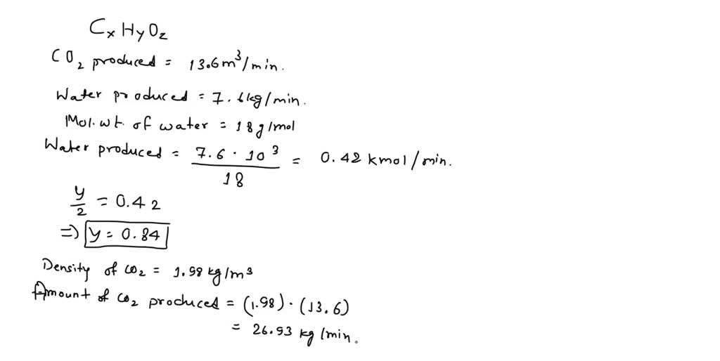 SOLVED: Write the chemical formula of the certain biomass (CHO) based ...