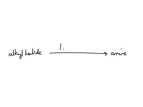 which-of-the-following-reagents-are-required-to-convert-an-alkyl-halide-to-an-amine