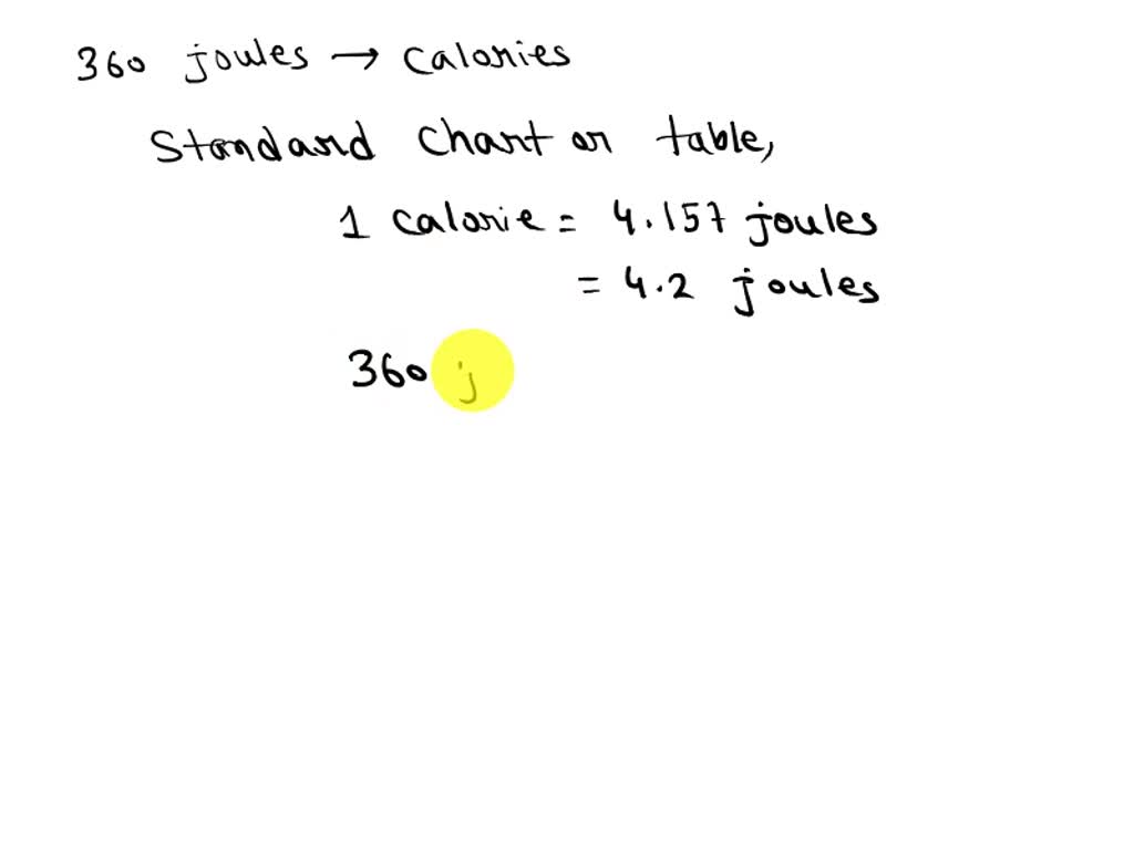 SOLVED A defibrillator delivers about 360 joules per shock. Calculate