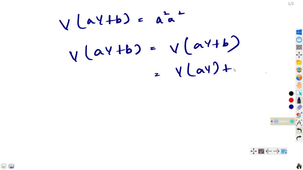 SOLVED: 'Suppose: B Is Constant And And Z Are Random Variables Show ...