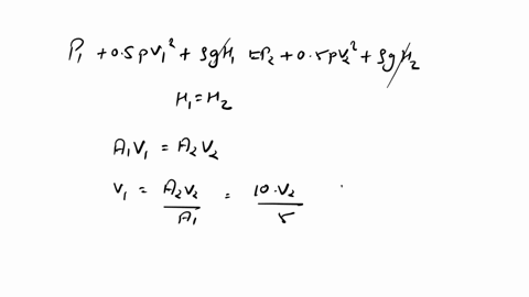 the-cross-sectional-area-of-a-horizontal-pipe-through-which-water-flows-is-10-cm2-in-another-section-the-cross-sectional-area-is-5-cm2-the-pressure-difference-between-the-two-sections-is-300-68431