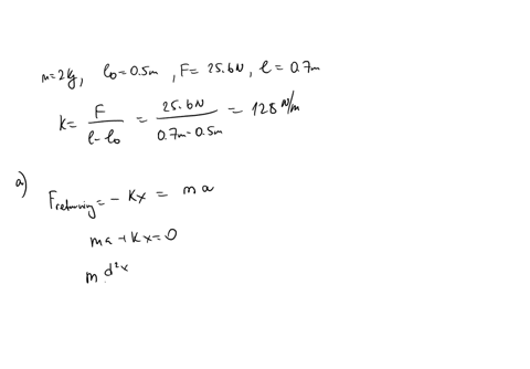 11-marks-3in-figure-3-the-spring-with-a-mass-of-2-kg-has-natural-length-05-ma-force-of-256-n-is-required-to-maintain-it-stretched-to-a-length-of-07-m-a-using-newtons-second-law-and-hookes-la-00758