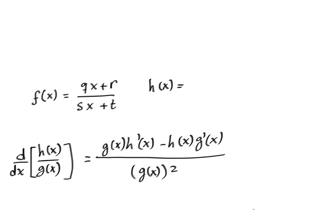 Solved Differentiate F X Q X R S X T