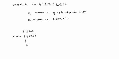 regression-model-is-to-be-developed-for-predicting-the-ability-of-soil-to-absorb-chemical-contaminants-ten-observations-have-been-taken-on-a-soil-absorption-index-and-two-regressors-xi-amoun-11103