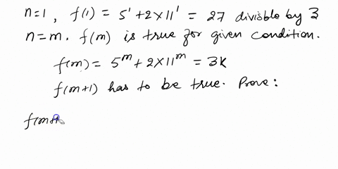 12-use-induction-to-prove-the-following-statement-5n-2-x-11n-is-divisible-by-3forn-0-93172