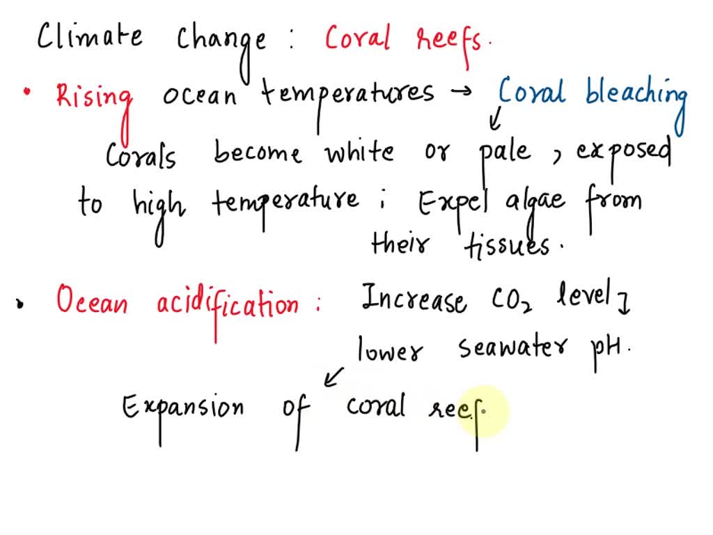 SOLVED: How does climate change affect coral reefs? And how do they