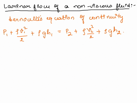 the-laminar-flow-of-a-non-viscous-fluid-density2700-kg-m3-takes-place-through-a-pipe-the-pipe-contracts-as-it-bends-downwards-as-shown-area-of-point-1-0030-m2-velocity-at-point-1-010-m-s-1-a-37756