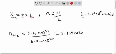 calculate-the-number-of-moles-containing-each-of-the-following-2401023-molecules-of-carbon-dioxide-co2-1051022-atoms-of-iron-fe-6001024-formula-units-of-ironii-carbonate-feco3
