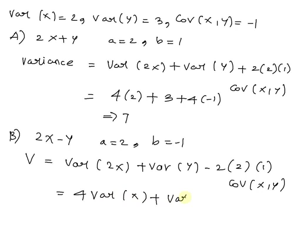 SOLVED: The random variables X; Y; and Z are related by the equation Z ...