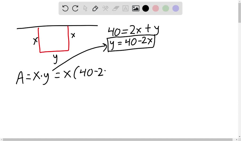 SOLVED: point) If you have 40 meters of fencing and want to enclose ...