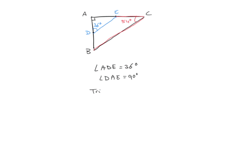 triangle-abc-is-a-right-triangle-point-d-is-the-midpoint-of-side-ab-and-point-e-is-the-midpoint-of-side-ac-the-measure-of-angle-ade-is-36-the-following-flowchart-with-missing-statements-and-97037