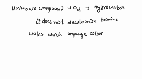 an-unknown-compound-is-found-to-burn-in-oxygen-when-bromine-is-added-to-this-unknown-the-solution-remains-orange-what-can-be-said-about-the-unknown-compound-78192