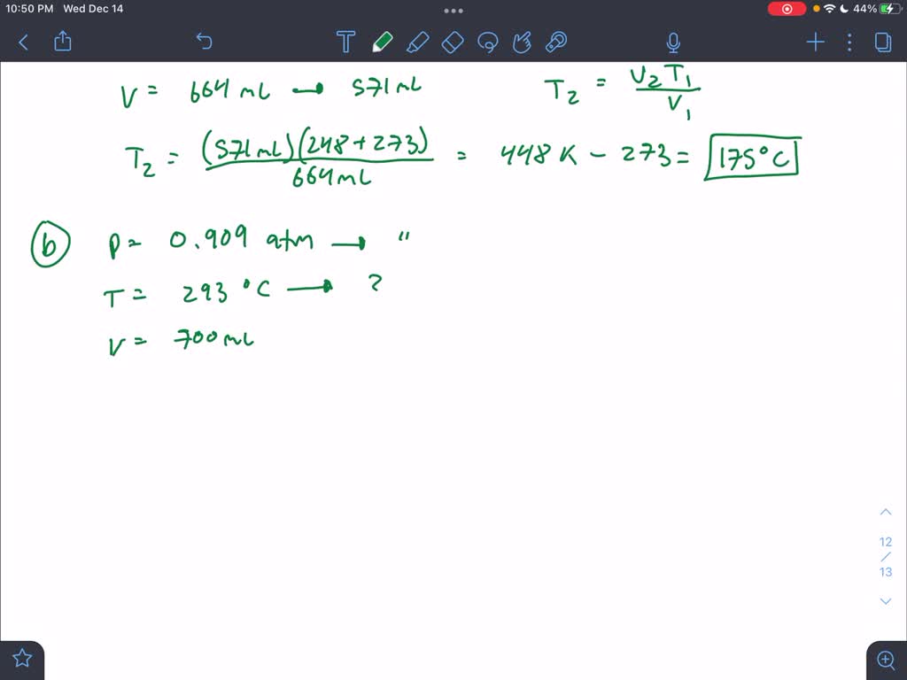 SOLVED: A sample of helium gas has a volume of 5.90 L at a pressure of ...