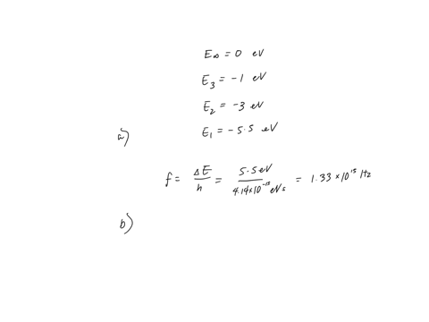 an-energy-level-diagram-for-hypothetical-atom-is-shown-below-determine-the-frequency-of-the-lowest-energy-photon-that-could-ionize-the-atom_-initially-in-its-ground-state_-assume-the-atom-ha-18568