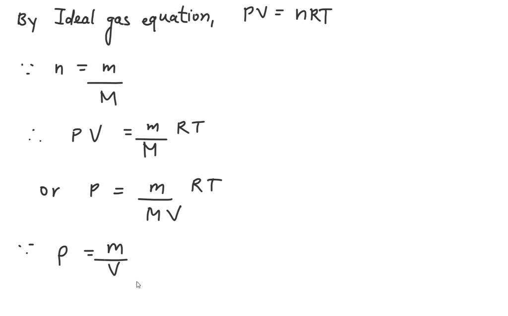 SOLVED Which equation would best allow us to calculate molar mass from