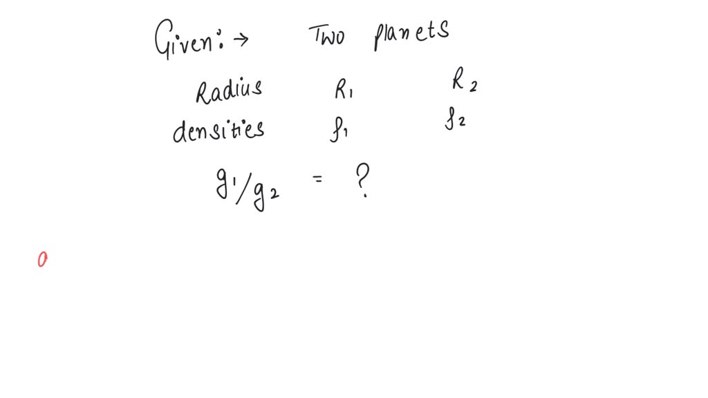 SOLVED: The radii of two planets are respectively R1 and R2 andtheir ...