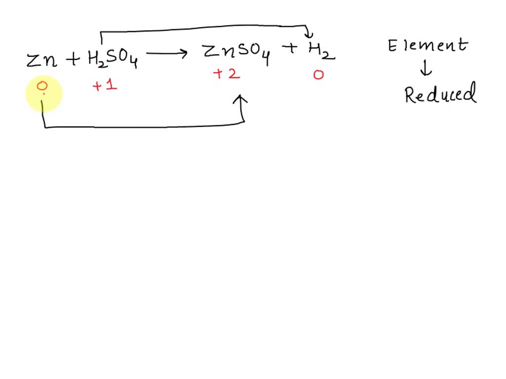 Solved In The Reaction Zn H2so4 → Znso4 H2 Which Element If Any Is Reduced Sulfur Zinc