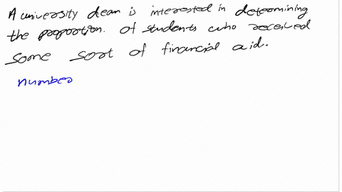 provide-an-appropriate-response-a-university-dean-is-interested-in-determining-the-proportion-of-students-who-receive-some-sort-of-financial-aid-rather-than-examine-the-records-for-all-stude-38325
