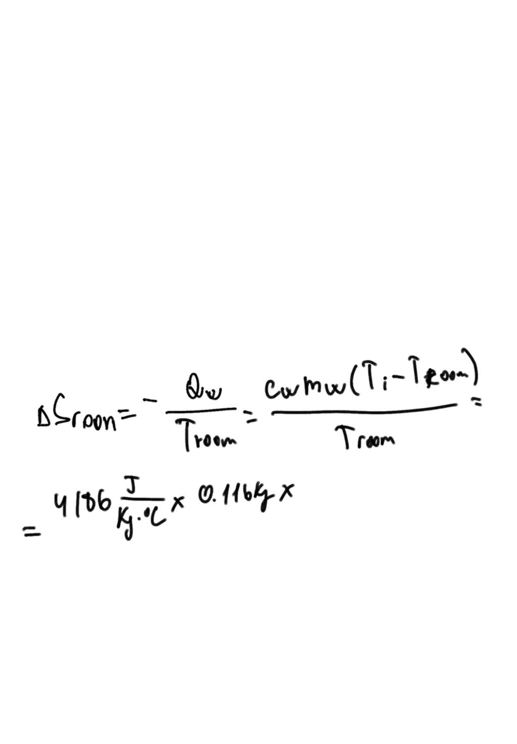 SOLVED A Styrofoam cup holding 116 g of hot water at 1.00 x 10^2 Â°C