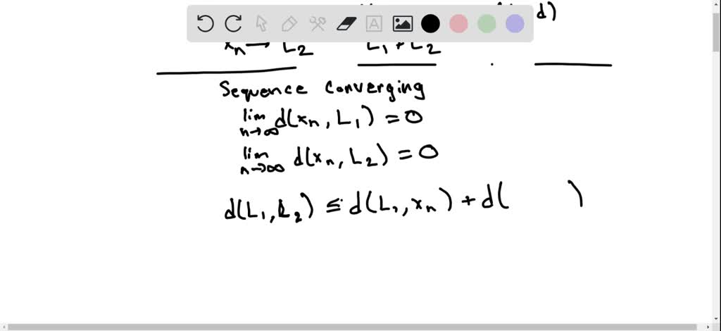 SOLVED: Showing that if a point is an accumulation point then there ...