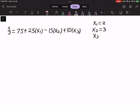for-the-multiple-regression-model-y-hat-75-25x1-15x2-10x3-if-x2-were-to-increase-by-5-units-holding-x1-and-x3-constant-the-estimated-mean-of-y-will-a-increase-by-50-b-increase-by-5-c-increas-49631